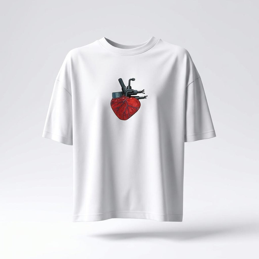 T-shirt femme Cœur Mécanique par Mr Klink — vue face