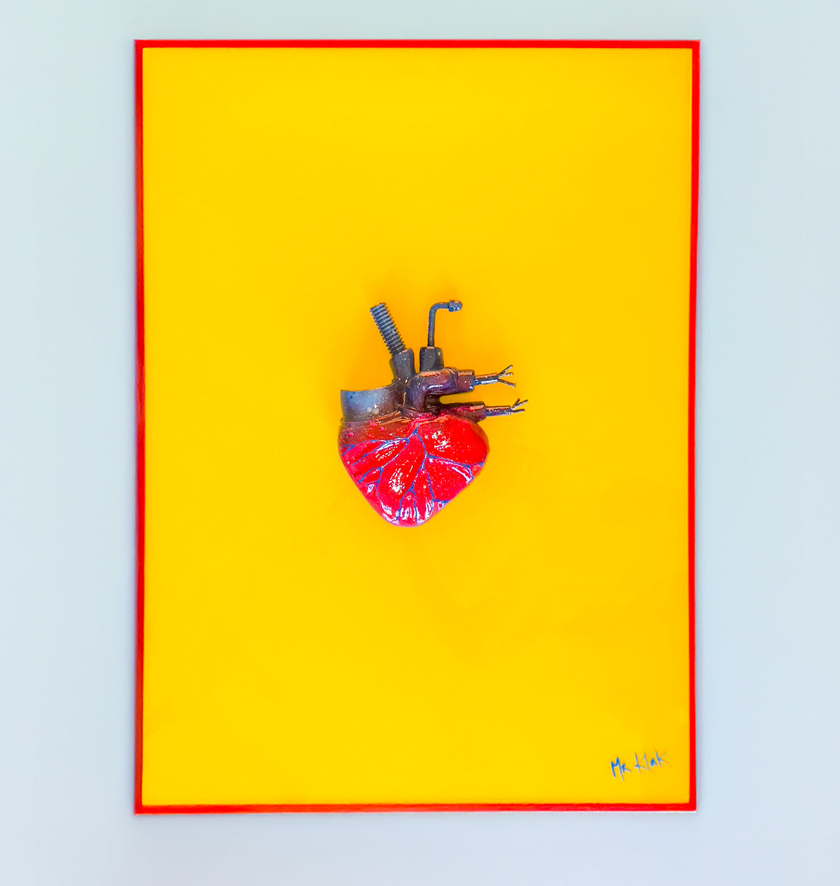 ❤️ CŒUR MÉCANIQUE (2025) – Œuvre Originale – Collection privée