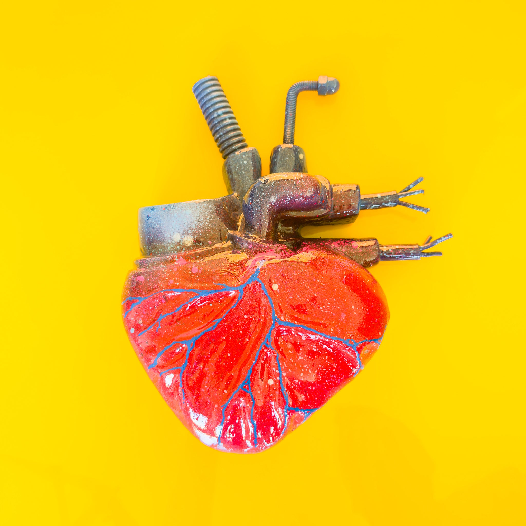 ❤️ CŒUR MÉCANIQUE (2025) – Œuvre Originale – Collection privée