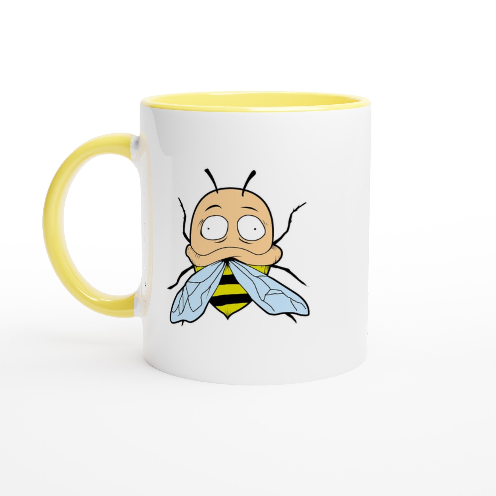 BZzz 11oz Ceramic Mug with Color Inside - Mr klink - Mr Klink - BZzz 11oz Ceramic Mug with Color Inside - Mr klink