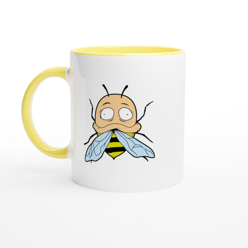 BZzz 11oz Ceramic Mug with Color Inside - Mr klink - Mr Klink - BZzz 11oz Ceramic Mug with Color Inside - Mr klink