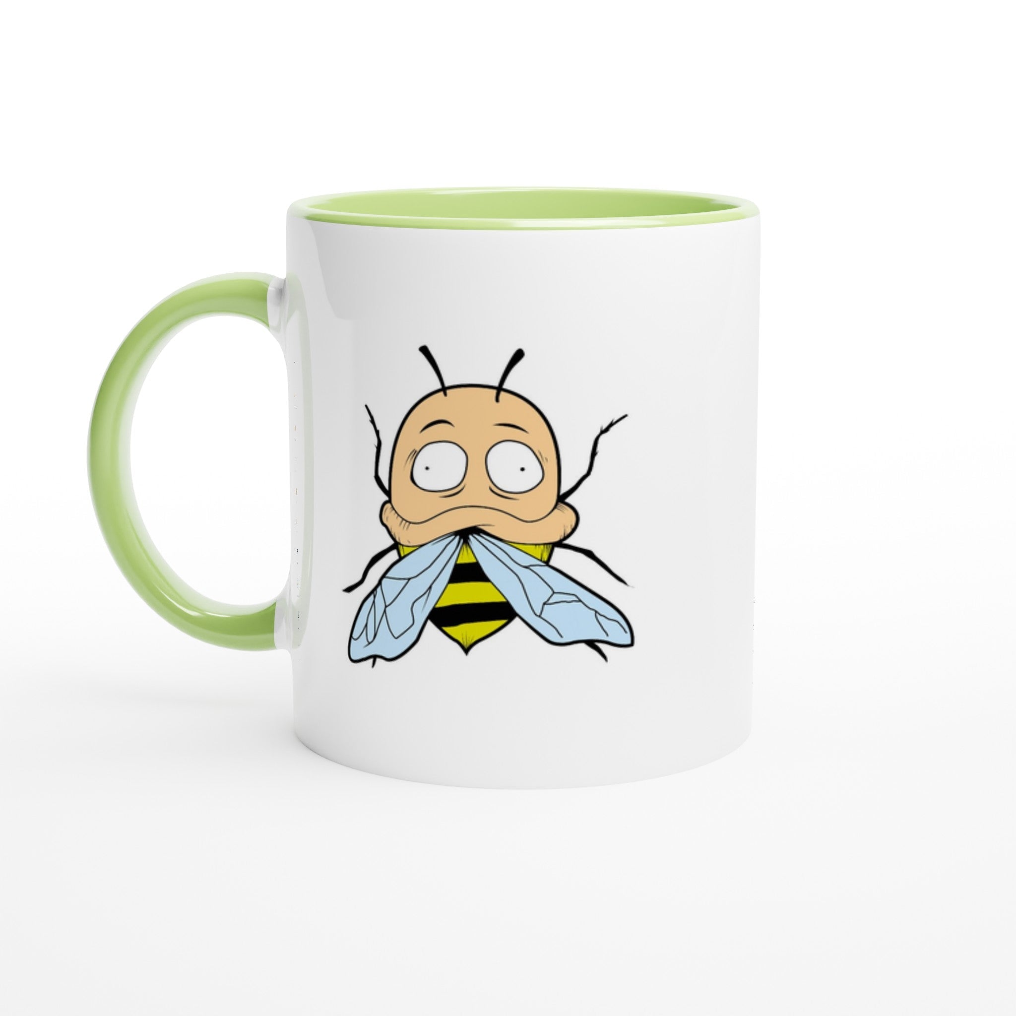 BZzz 11oz Ceramic Mug with Color Inside - Mr klink - Mr Klink - BZzz 11oz Ceramic Mug with Color Inside - Mr klink