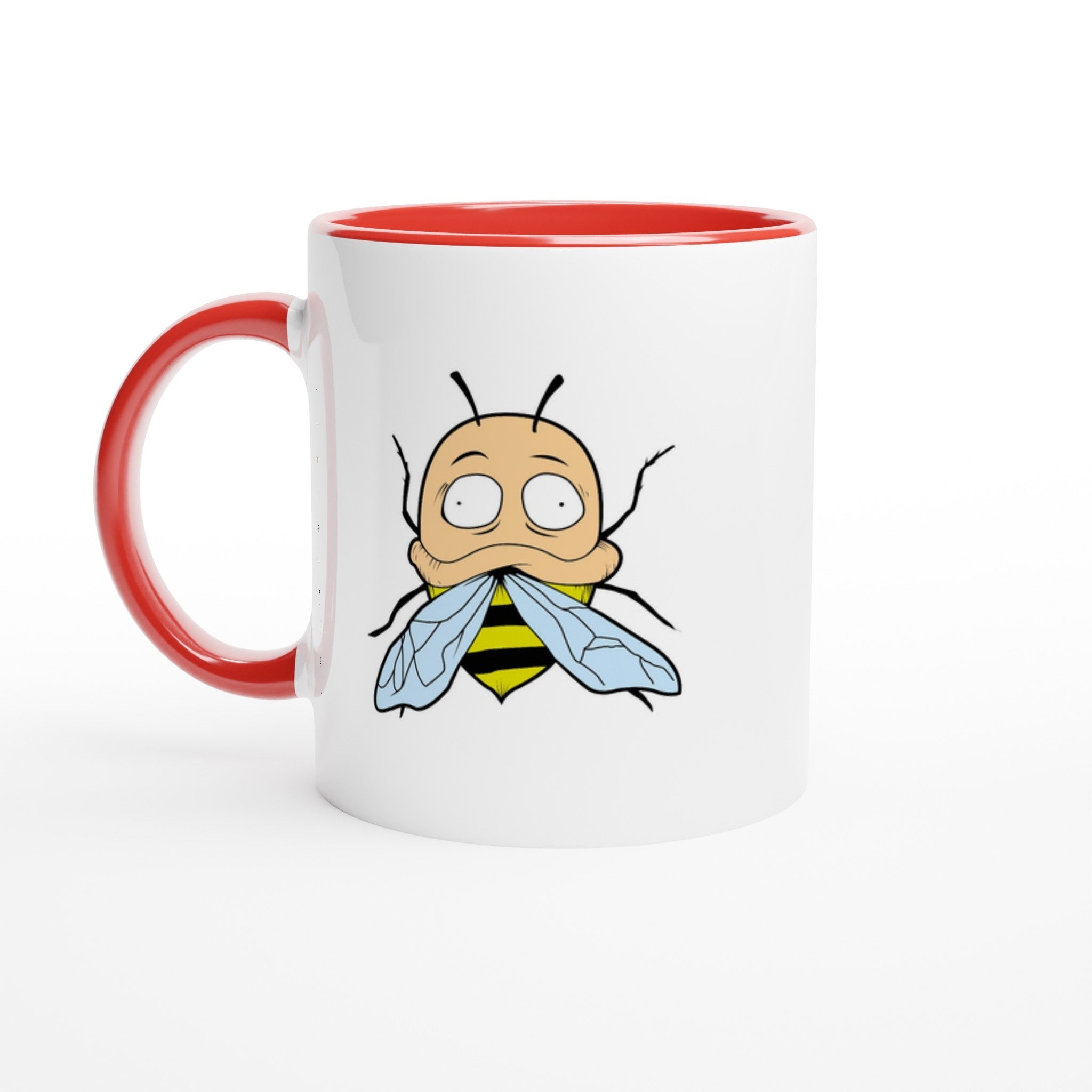 BZzz 11oz Ceramic Mug with Color Inside - Mr klink - Mr Klink - BZzz 11oz Ceramic Mug with Color Inside - Mr klink