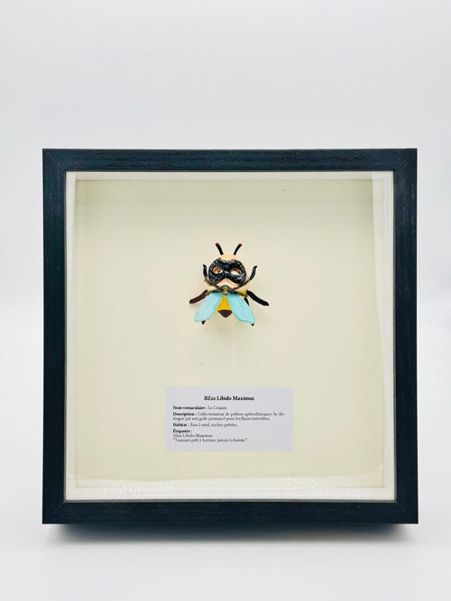 BZzz Libido Maximus — Le Coquin, sculpture résine 3D peinte à la main, 20×20 cm — Mr Klink, 2025, vue de face