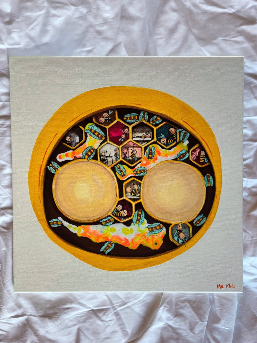 🐝 COLOC (2026) — Acrylique sur toile - Mr Klink - 🐝 COLOC (2026) — Acrylique sur toile