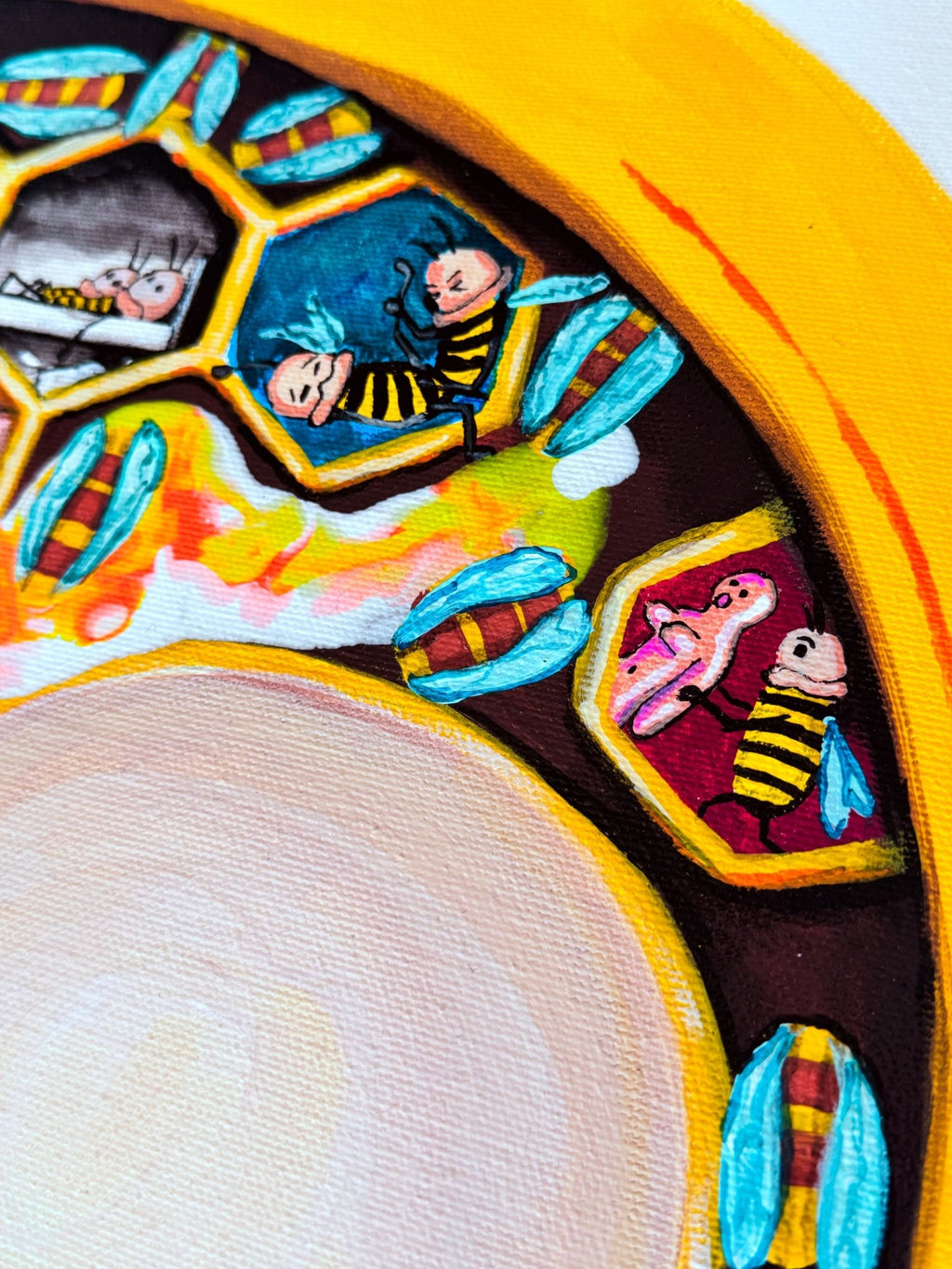 🐝 COLOC (2026) — Acrylique sur toile - Mr Klink - 🐝 COLOC (2026) — Acrylique sur toile