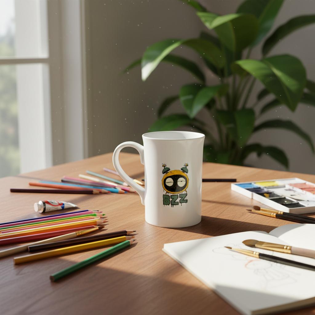 Mr Klink Mug – Porcelaine Blanche Premium 295ml | Art Graphique Français - Mr Klink - Mr Klink Mug – Porcelaine Blanche Premium 295ml | Art Graphique Français