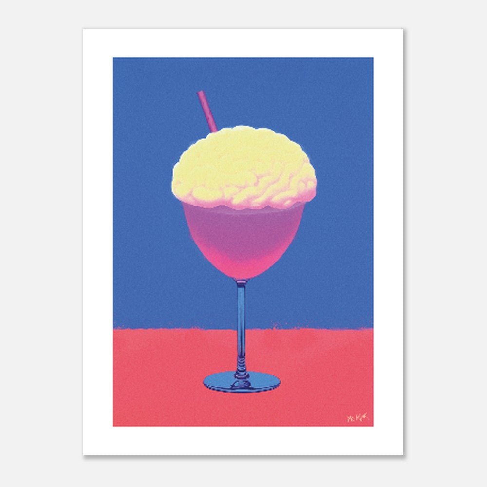 Mr Klink Poster Art Moderne – COCKTAIL BRAIN Giclée Impression FSC Papier - Mr Klink - Mr Klink Poster Art Moderne – COCKTAIL BRAIN Giclée Impression FSC Papier