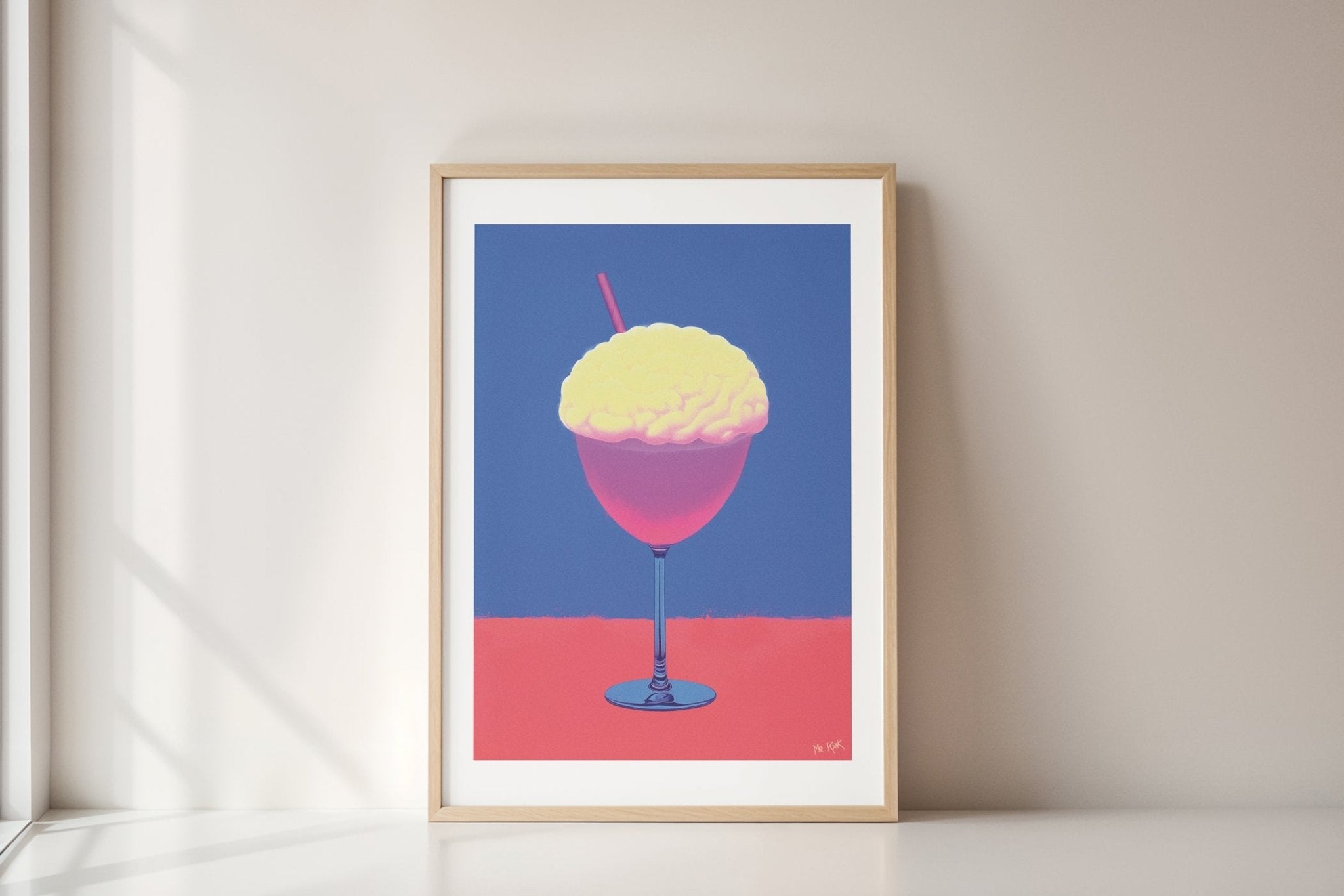 Mr Klink Poster Art Moderne – COCKTAIL BRAIN Giclée Impression FSC Papier - Mr Klink - Mr Klink Poster Art Moderne – COCKTAIL BRAIN Giclée Impression FSC Papier