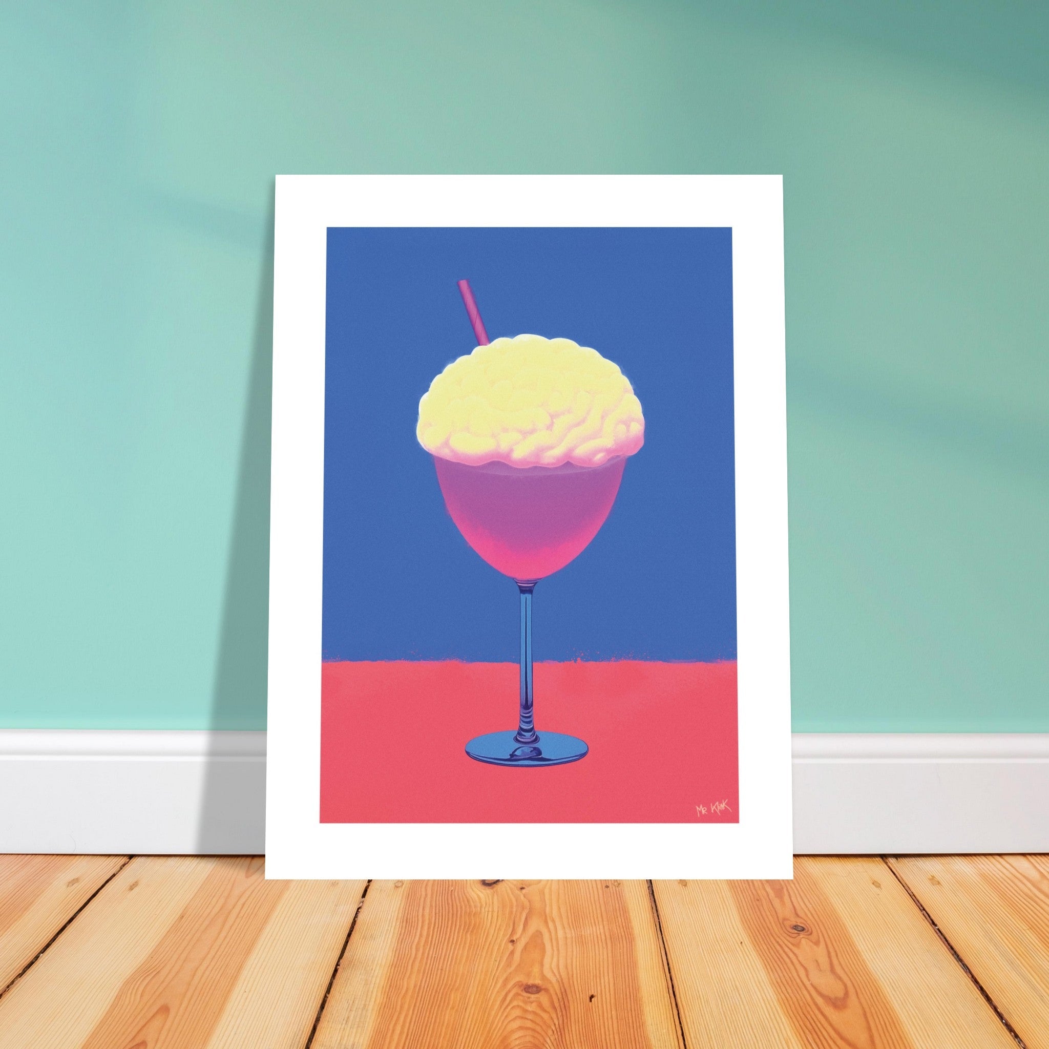 Cocktail Brain, tirage fine art, artiste Mr Klink, Paris
