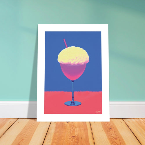 Cocktail Brain, tirage fine art, artiste Mr Klink, Paris
