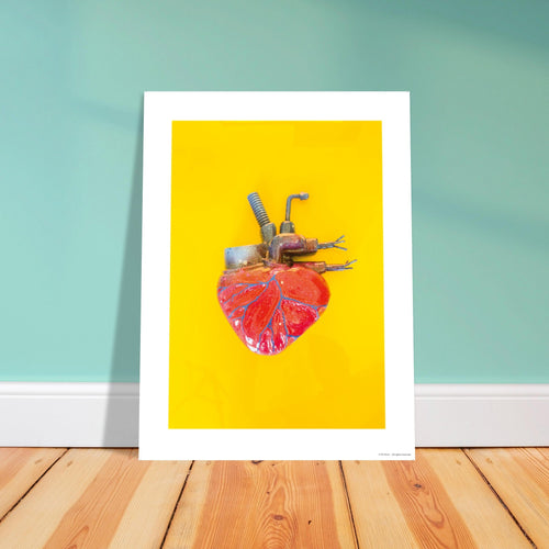 Poster Cœur Mécanique — Impression giclée qualité musée — Mr Klink