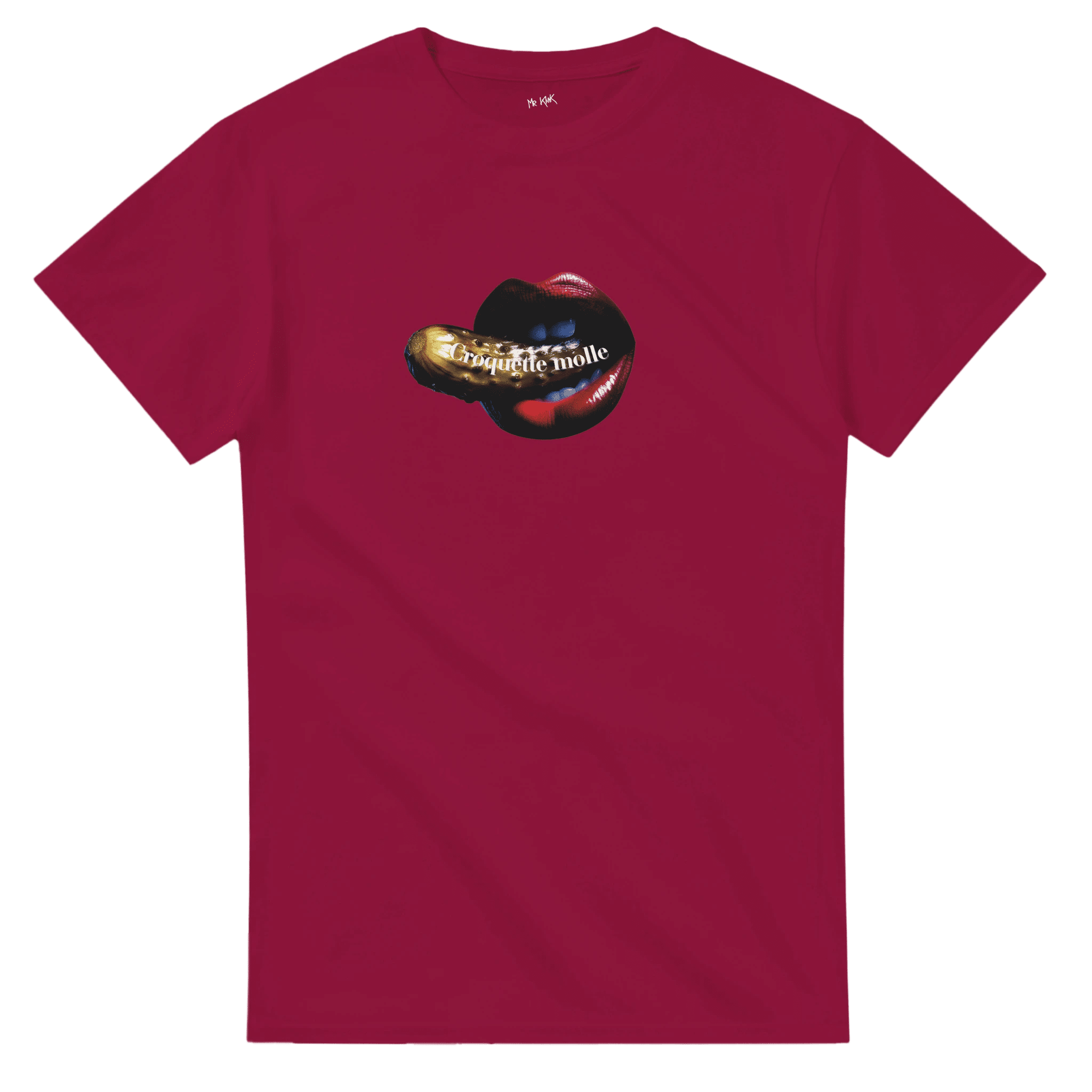 Tu n'es qu'une croquette molle T-Shirt – Bold Pin - Up Design with Pickle - Mr Klink - Tu n'es qu'une croquette molle T-Shirt – Bold Pin - Up Design with Pickle